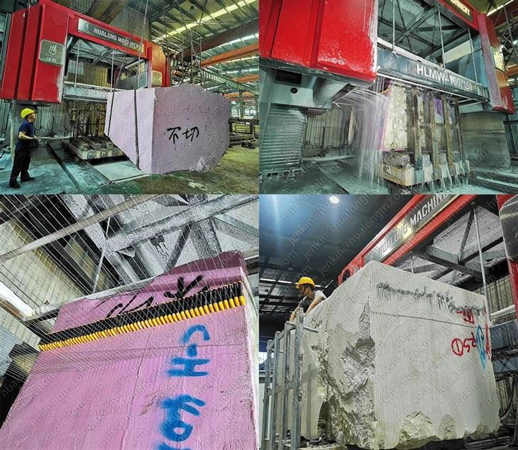 Multi Wire Saw Machine For Stone Slabs Cutting